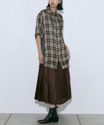 TOGA PULLA(トーガプルラ)】インナープリントシャツドレス TP22-FH244