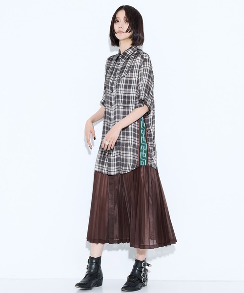 TOGA TOO/トーガトゥ】Inner print dress/インナープリントドレス