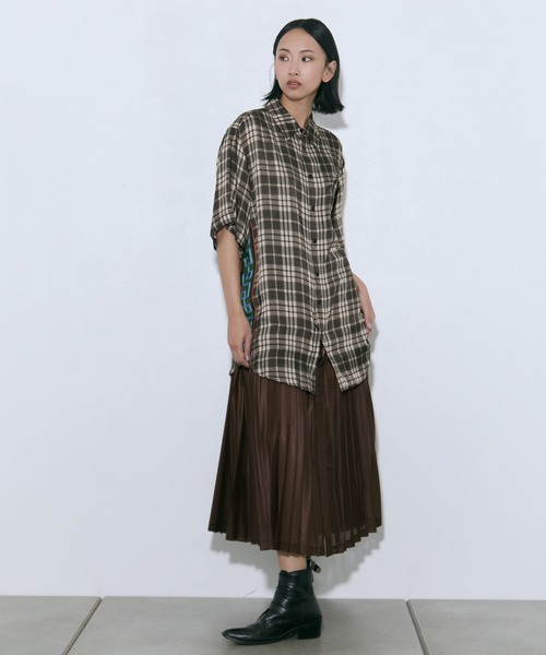 TOGA TOO/トーガトゥ】Inner print dress/インナープリントドレス