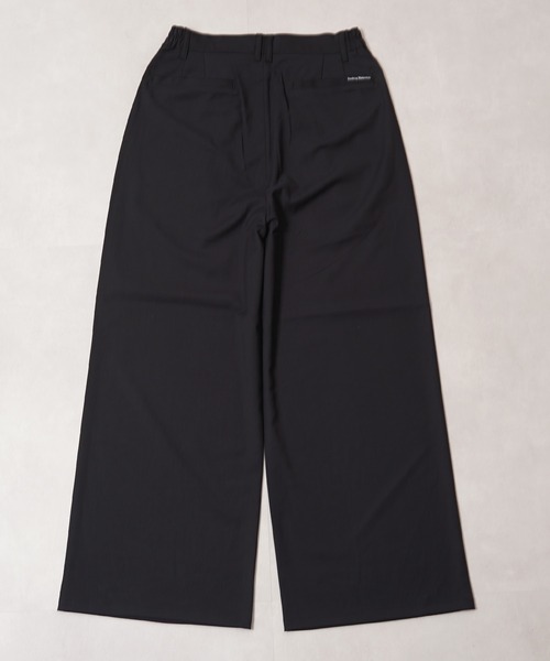#MEMORY(メモリー)の「【MEMORY】ワイドストレート スラックス パンツ / Wide Straight Slacks Pants(スラックス・メンズ・ブラック/ストライプ・S/M/L)」の5枚目の写真
