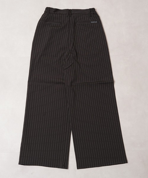 #MEMORY(メモリー)の「【MEMORY】ワイドストレート スラックス パンツ / Wide Straight Slacks Pants(スラックス・メンズ・ブラック/ストライプ・S/M/L)」の16枚目の写真