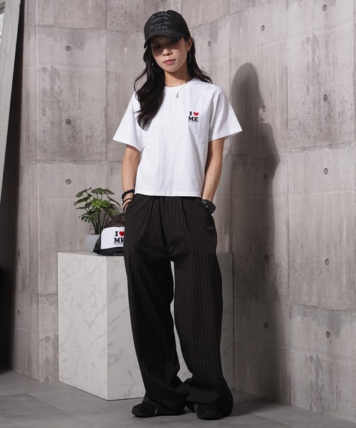 #MEMORY(メモリー)の「【MEMORY】ワイドストレート スラックス パンツ / Wide Straight Slacks Pants(スラックス・メンズ・ブラック/ストライプ・S/M/L)」の22枚目の写真