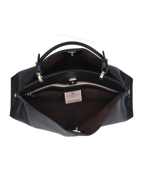 LORISTELLA(ロリステッラ)の「【LORISTELLA】レザーハンドルセンターシームハンドバッグ(Q56385)(ハンドバッグ・レディース・ブラック/ライトグレー・ALL)」の21枚目の写真