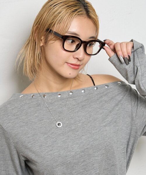 WHO'S WHO gallery(フーズフーギャラリー)の「太ブチメガネ(サングラス・レディース・ブラック/ブラウン・FREE)」の6枚目の写真