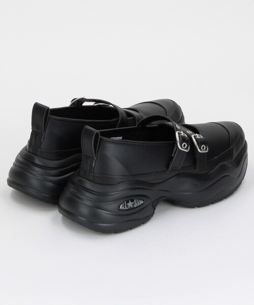 FREAK'S STORE（フリークスストア）の「CONVERSE/コンバース ALL STAR SURGETRAINER MJ ST OX/オールスター サージトレーナー メリージェーン ストラップ OX[23.5cm～24.5cm展開]（スニーカー・レディース・ブラック/シルバー・24.5cm/23.5cm）」の6枚目の写真