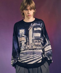 MAISON SPECIAL(]XyV)́sUNISEXtyCITY SERIESzuSCRAMBLEvPrime-Over Crew Neck Knit Pullover/uXNu_vvCI[o[N[lbNjbgvI[o[yMAISON SPECIAL/]XyVz(jbg/Z[^[)