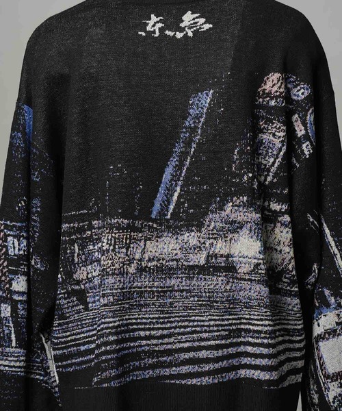 MAISON SPECIAL☆CrewNeck☆ブラック☆サイズ:1 UNISEX》【CITY SERIES】「SCRAMBLE」Prime-Over Crew Neck Knit