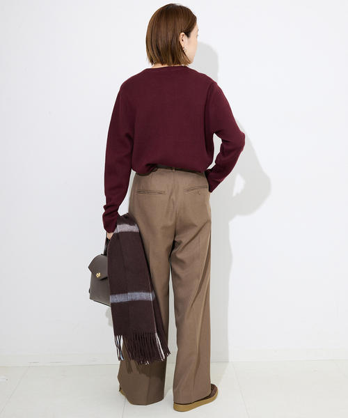 SLOBE IENA（スローブイエナ）の「《セットアップ対応可》コットンダブルフェイスカーディガン（カーディガン/ボレロ・レディース・グレー/アイボリー/ボルドー/キャメル・FREE）」の17枚目の写真