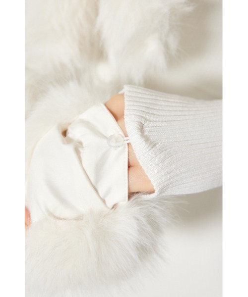 rienda(リエンダ)の「フェイクファーレディーニットワンピース 秋服 冬服(ワンピース・レディース・ホワイト/ブラウン/ライトブルー・FREE)」の22枚目の写真