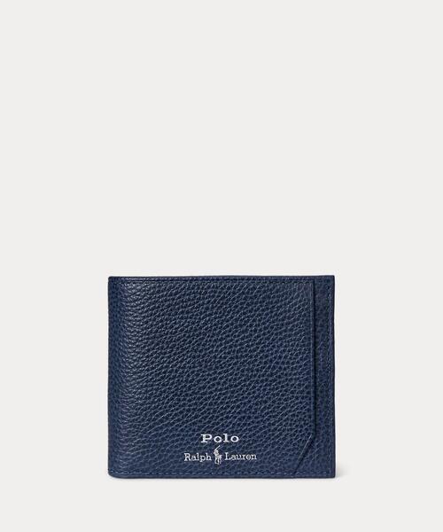 ペブルド レザー ビルフォールド コイン ウォレット（財布）｜POLO