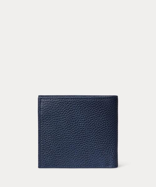 ペブルド レザー ビルフォールド コイン ウォレット（財布）｜POLO