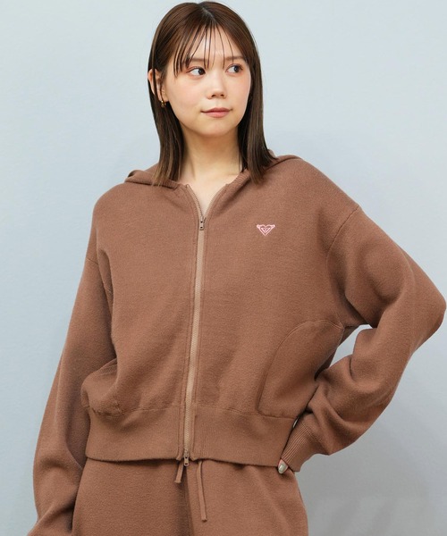 ROXY（ロキシー）の「ROXY/ロキシー セーター ジップアップフーディー RSR254009（ニット/セーター・レディース・グレー/スミクロ/ブラウン・M/L）」の21枚目の写真