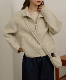 LAULEN（ローレン）の「double pocket zip up short blouson /ダブルポケットジップアップショートブルゾン（ブルゾン）」