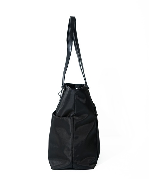 MURUA(ムルーア)の「【MURUA/ムルーア】 A4サイズ収納可 CASUAL・はっ水ツイル トートバッグ(トートバッグ・レディース・ブラック・FREE)」の10枚目の写真