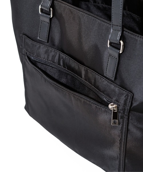 MURUA(ムルーア)の「【MURUA/ムルーア】 A4サイズ収納可 CASUAL・はっ水ツイル トートバッグ(トートバッグ・レディース・ブラック・FREE)」の12枚目の写真