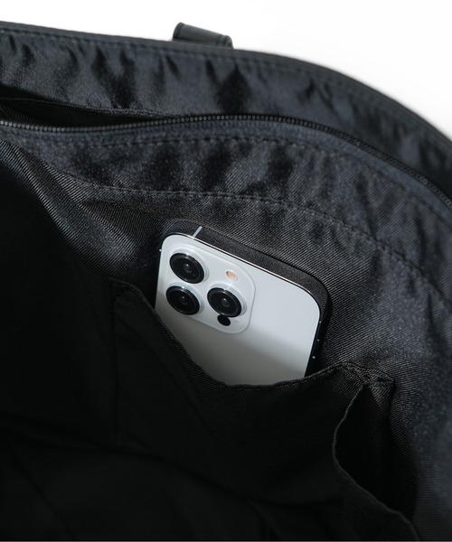 MURUA(ムルーア)の「【MURUA/ムルーア】 A4サイズ収納可 CASUAL・はっ水ツイル トートバッグ(トートバッグ・レディース・ブラック・FREE)」の9枚目の写真