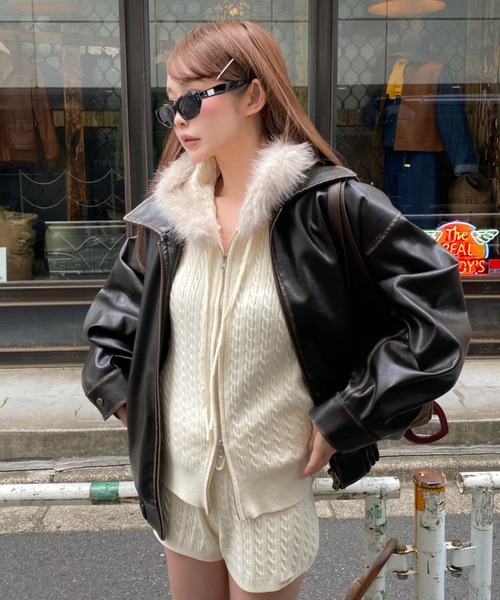 レザーブルゾン（ブルゾン）｜RAY CASSIN（レイカズン）のファッション