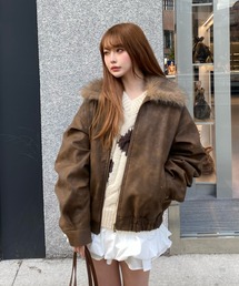 レザーブルゾン