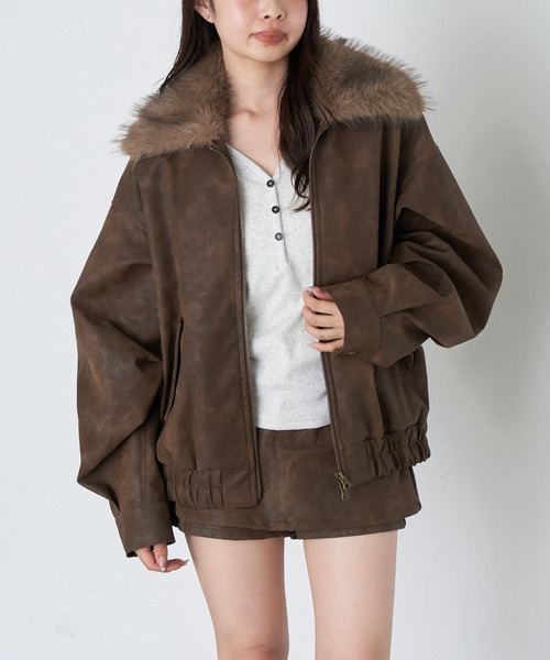 レザーブルゾン（ブルゾン）｜RAY CASSIN（レイカズン）のファッション