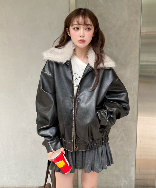 レザーブルゾン（ブルゾン）｜RAY CASSIN（レイカズン）のファッション