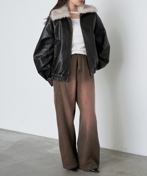 レザーブルゾン（ブルゾン）｜RAY CASSIN（レイカズン）のファッション