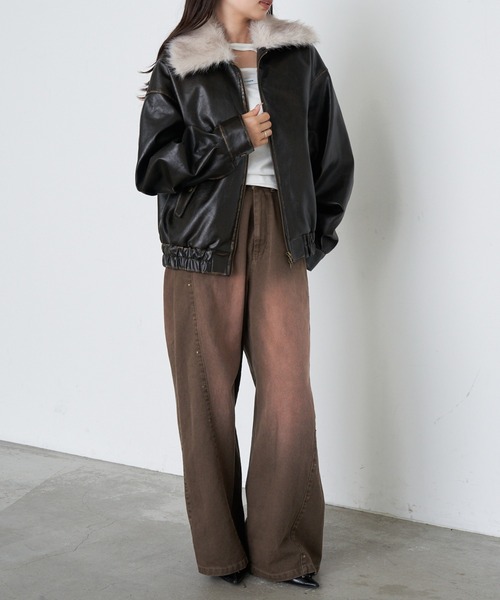 レザーブルゾン（ブルゾン）｜RAY CASSIN（レイカズン）のファッション