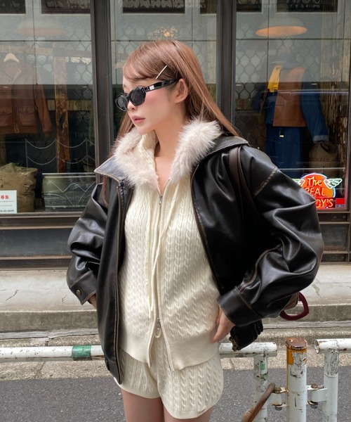 kiyoshi　50s ロカビリー　レミニッセンス　レザーブルゾン kiyoshi様専用 50s ロカビリー レミニッセンス レザーブルゾン