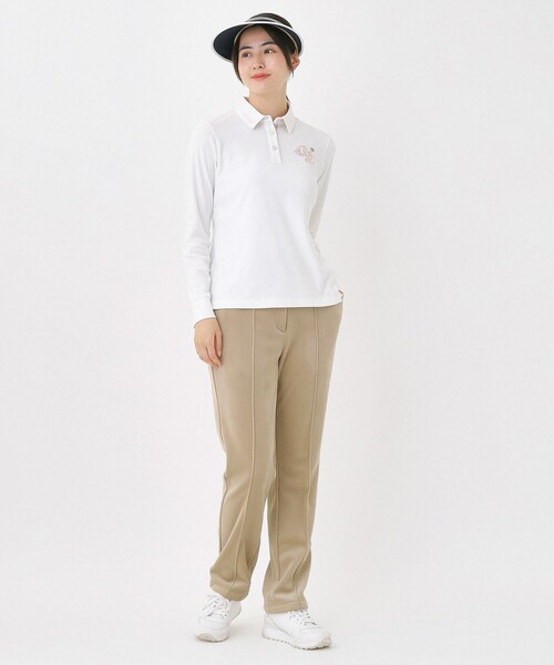 adabat(アダバット)の「ベロアボンディングストレッチパンツ(その他パンツ・レディース・ブラック/ベージュ/ホワイト・42/40/38/36)」の15枚目の写真