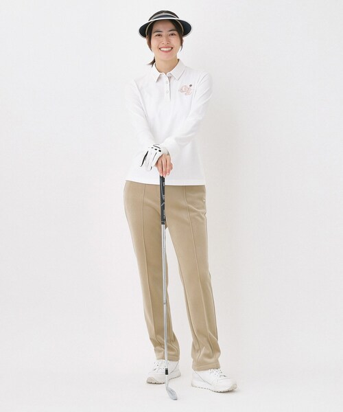 adabat(アダバット)の「ベロアボンディングストレッチパンツ(その他パンツ・レディース・ブラック/ベージュ/ホワイト・42/40/38/36)」の16枚目の写真