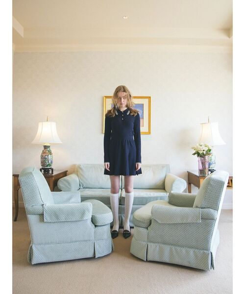 CALNAMUR(カルナムール)の「ニットプリーツワンピース(ワンピース・レディース・グレー/ネイビー/ブラウン・FREE)」の17枚目の写真