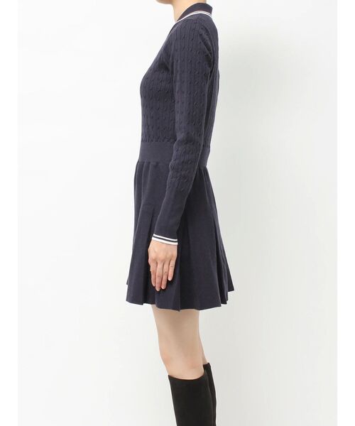 CALNAMUR(カルナムール)の「ニットプリーツワンピース(ワンピース・レディース・グレー/ネイビー/ブラウン・FREE)」の6枚目の写真