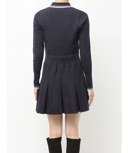CALNAMUR(カルナムール)の「ニットプリーツワンピース(ワンピース・レディース・グレー/ネイビー/ブラウン・FREE)」の7枚目の写真