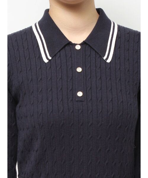 CALNAMUR(カルナムール)の「ニットプリーツワンピース(ワンピース・レディース・グレー/ネイビー/ブラウン・FREE)」の8枚目の写真