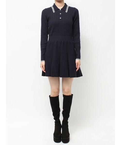 CALNAMUR(カルナムール)の「ニットプリーツワンピース(ワンピース・レディース・グレー/ネイビー/ブラウン・FREE)」の13枚目の写真