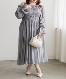 CLETTE（クレット）の「CLETTEオリジナル2WAYシャーリングフリルワンピース（ワンピース）」