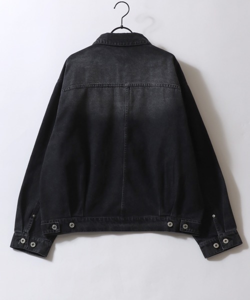 SITRY(シトリー)の「Denim Jacket/1stタイプ デニムジャケット G-ジャン トラッカージャケット(デニムジャケット・メンズ・ブラック/ネイビー/ブルー・M/L)」の4枚目の写真