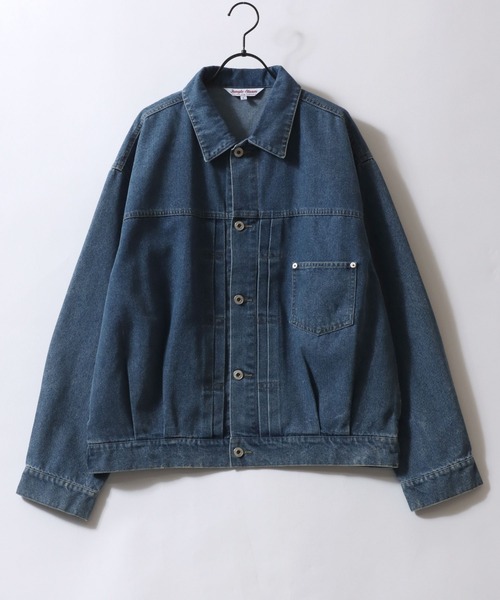 SITRY(シトリー)の「Denim Jacket/1stタイプ デニムジャケット G-ジャン トラッカージャケット(デニムジャケット・メンズ・ブラック/ネイビー/ブルー・M/L)」の22枚目の写真