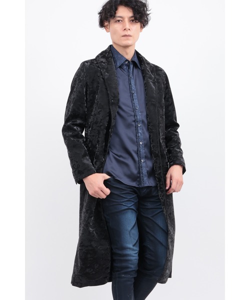 TORNADO MART（トルネードマート）の「ﾉﾜｰﾙｴｸﾘﾌﾟｽｺｰﾄ（チェスターコート・メンズ・ブラック/チャコールグレー・MEDIUM/LARGE/LL）」の2枚目の写真