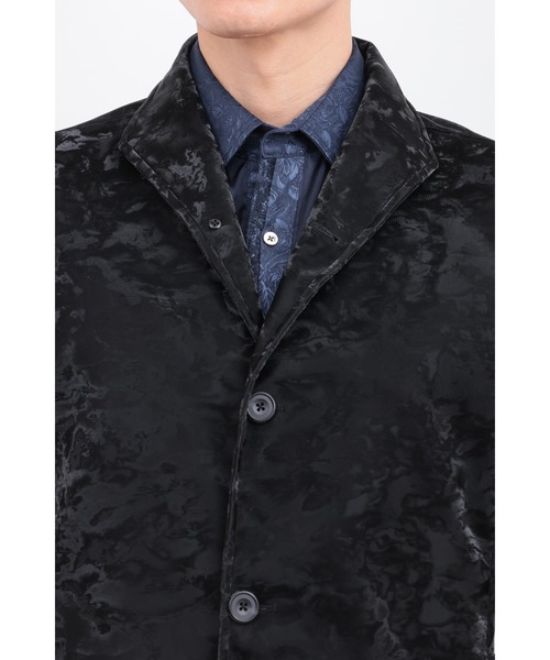 TORNADO MART（トルネードマート）の「ﾉﾜｰﾙｴｸﾘﾌﾟｽｺｰﾄ（チェスターコート・メンズ・ブラック/チャコールグレー・MEDIUM/LARGE/LL）」の8枚目の写真