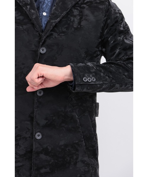 TORNADO MART（トルネードマート）の「ﾉﾜｰﾙｴｸﾘﾌﾟｽｺｰﾄ（チェスターコート・メンズ・ブラック/チャコールグレー・MEDIUM/LARGE/LL）」の9枚目の写真