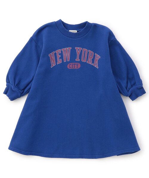 F.O.KIDS（エフオーキッズ）の「【リンク/ジュニア対応】カレッジロゴワンピース（ワンピース・キッズ・オレンジ/ブルー/ブラック/アイボリー・80/90/100/110/120/130/140）」の4枚目の写真