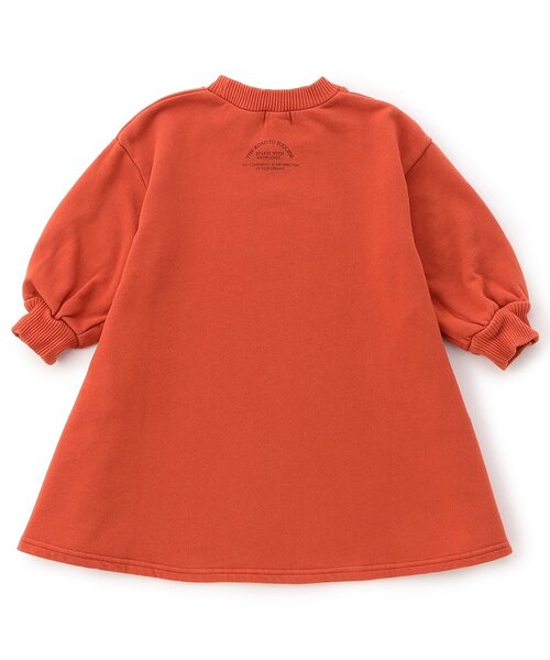 F.O.KIDS（エフオーキッズ）の「【リンク/ジュニア対応】カレッジロゴワンピース（ワンピース・キッズ・オレンジ/ブルー/ブラック/アイボリー・80/90/100/110/120/130/140）」の6枚目の写真