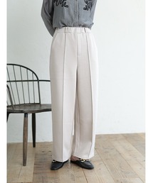 ボンディング生地センタープレスパンツ