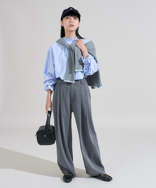 FREAK'S STORE(フリークスストア)の「前後2WAY フリルリボンブラウス/バックリボンブラウス(シャツ/ブラウス・レディース・ブラック/サックスブルー/オフホワイト/その他13・ONE SIZE)」の5枚目の写真