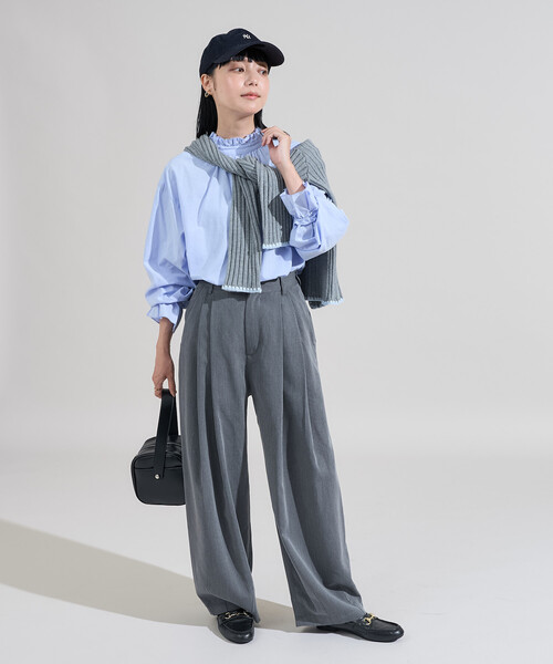 FREAK'S STORE(フリークスストア)の「前後2WAY フリルリボンブラウス/バックリボンブラウス(シャツ/ブラウス・レディース・ブラック/サックスブルー/オフホワイト/その他13・ONE SIZE)」の6枚目の写真