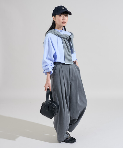 FREAK'S STORE(フリークスストア)の「前後2WAY フリルリボンブラウス/バックリボンブラウス(シャツ/ブラウス・レディース・ブラック/サックスブルー/オフホワイト/その他13・ONE SIZE)」の7枚目の写真