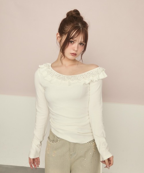 セール】ドットフリルロンT（Tシャツ/カットソー）｜TITTY&CO.（ティ