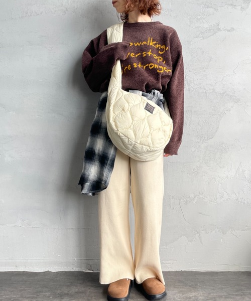 TAION（タイオン）の「【WEB限定】[TAION/タイオン] MILITARY バナナショルダー ダウンバッグ（ショルダーバッグ・レディース・ブラック/オフホワイト・ONE SIZE）」の18枚目の写真