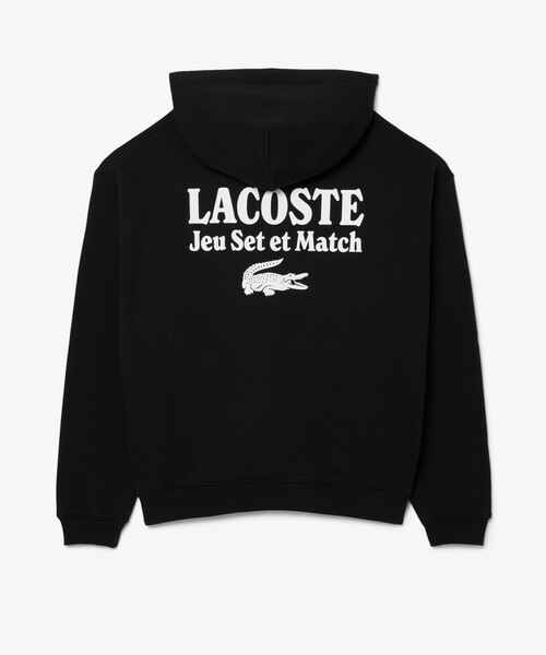 LACOSTE（ラコステ）の「Jeu Set et Match バックプリント ルーズシルエット スウェットフーディー / プルオーバーパーカー（パーカー・メンズ・ホワイト/ブラック・2/4/6/3/5）」の10枚目の写真