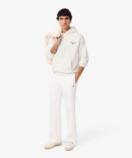 LACOSTE（ラコステ）の「Jeu Set et Match バックプリント ルーズシルエット スウェットフーディー / プルオーバーパーカー（パーカー・メンズ・ホワイト/ブラック・2/4/6/3/5）」の20枚目の写真